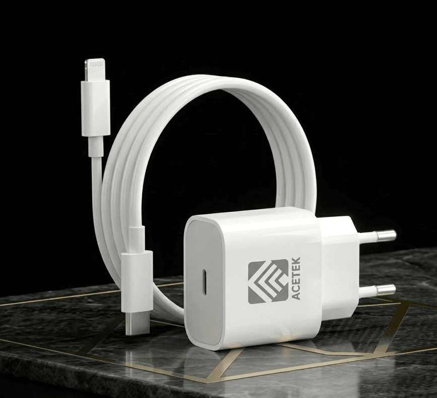Acetek 30W Snabbladdare + Lightning Kabel
